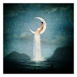 Moon River Lady-Paula Belle Flores-Art Print