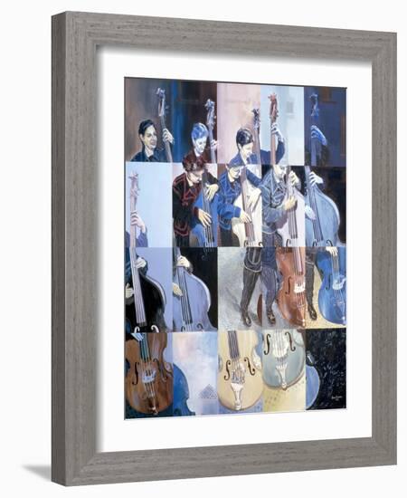 Paula Gardiner, Jazz Bassist, 1998-Huw S. Parsons-Framed Giclee Print