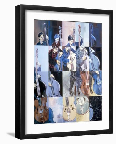 Paula Gardiner, Jazz Bassist, 1998-Huw S. Parsons-Framed Giclee Print