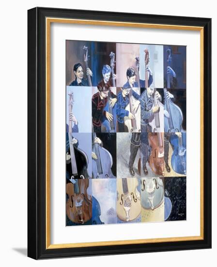 Paula Gardiner, Jazz Bassist, 1998-Huw S. Parsons-Framed Giclee Print