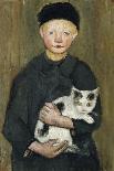 Boy with Cat-Paula Modersohn-Becker-Giclee Print