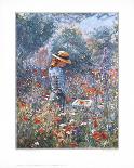 Woman in the Garden-Paula Nightingale-Framed Art Print