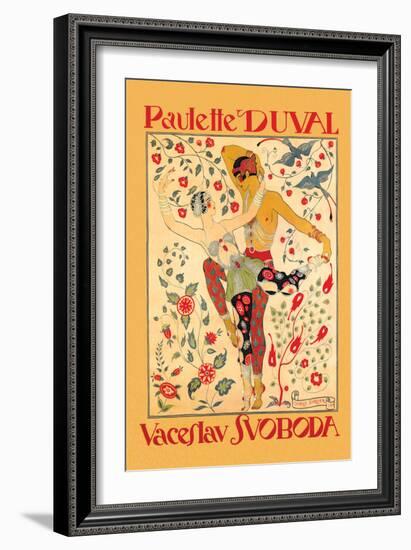 Paulette Duval and Vaceslv Svoboda Dance-Georges Barbier-Framed Art Print