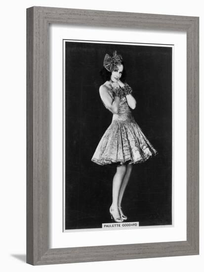 Paulette Goddard, American Film and Theatre Actress, 1938-null-Framed Giclee Print