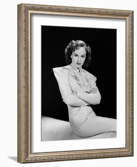 Paulette Goddard (b/w photo)-null-Framed Photo