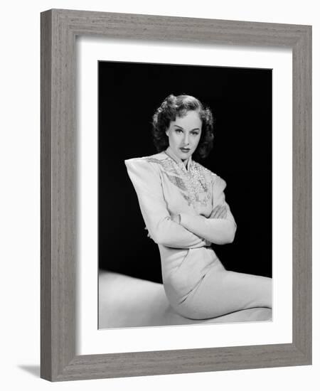 Paulette Goddard (b/w photo)-null-Framed Photo