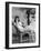 Paulette Goddard (b/w photo)-null-Framed Photo