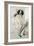 Paulette Reading Sitting on Her Toy Dog-Paul Cesar Helleu-Framed Giclee Print