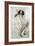 Paulette Reading Sitting on Her Toy Dog-Paul Cesar Helleu-Framed Giclee Print