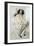 Paulette Reading Sitting on Her Toy Dog-Paul Cesar Helleu-Framed Giclee Print