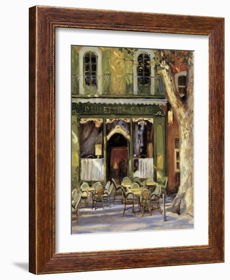 Paulette's Cafe-Keith Wicks-Framed Giclee Print