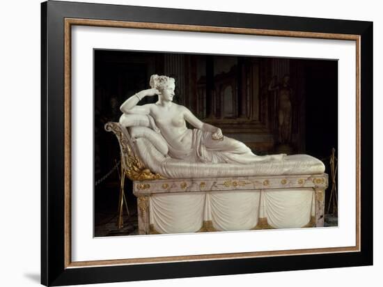 Paulina Bonaparte (1780-1825) as Venus Triumphant, circa 1805-08-Antonio Canova-Framed Giclee Print