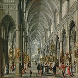 Interior of a Gothic Church, 1596-97-Pauline Baynes-Framed Premier Image Canvas
