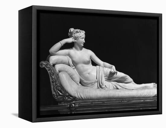 Pauline Bonaparte, Princess Borghese as Venus Triumphant, c.1805-08-Antonio Canova-Framed Premier Image Canvas