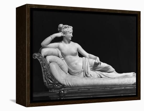 Pauline Bonaparte, Princess Borghese as Venus Triumphant, c.1805-08-Antonio Canova-Framed Premier Image Canvas