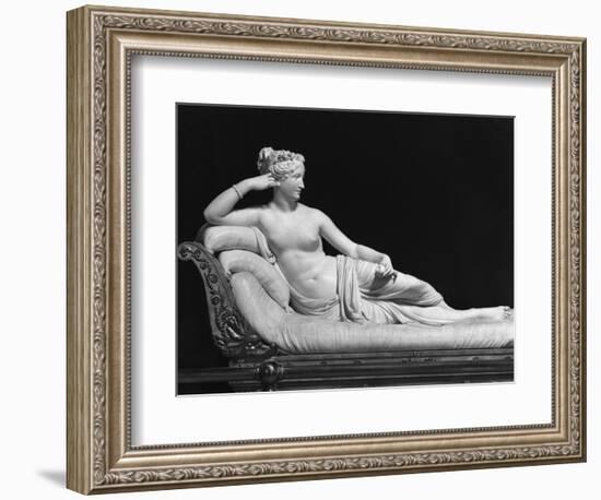 Pauline Bonaparte, Princess Borghese as Venus Triumphant, c.1805-08-Antonio Canova-Framed Giclee Print