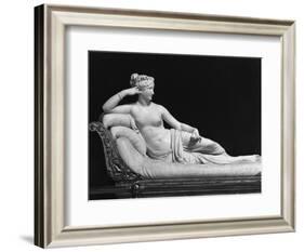 Pauline Bonaparte, Princess Borghese as Venus Triumphant, c.1805-08-Antonio Canova-Framed Giclee Print