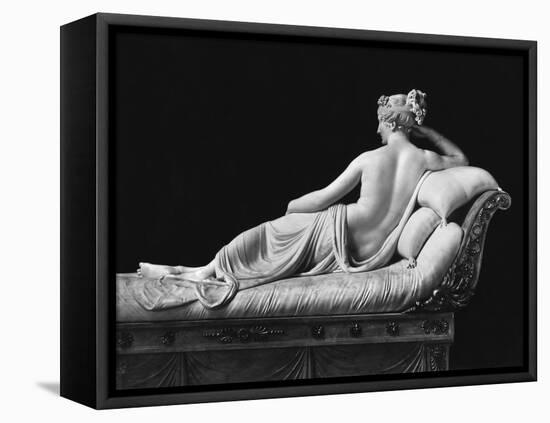 Pauline Bonaparte, Princess Borghese as Venus Triumphant, Rear View, c.1805-08-Antonio Canova-Framed Premier Image Canvas