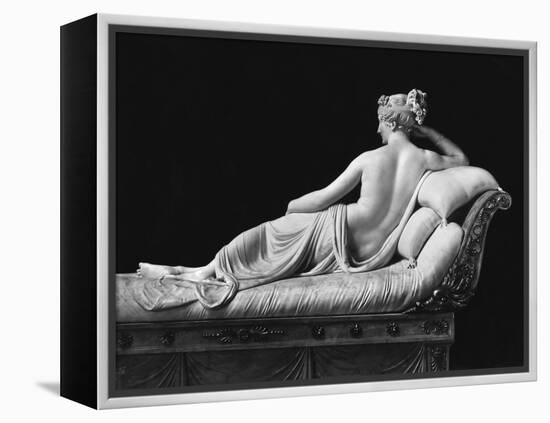 Pauline Bonaparte, Princess Borghese as Venus Triumphant, Rear View, c.1805-08-Antonio Canova-Framed Premier Image Canvas