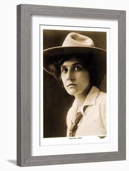 Pauline Bush, Cowgirl-null-Framed Art Print