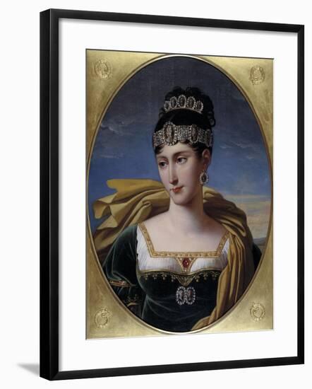 Pauline, Princess Borghese, c.1809-Robert Lefevre-Framed Giclee Print