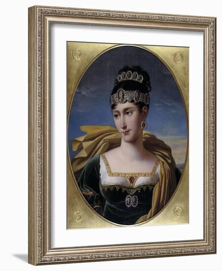 Pauline, Princess Borghese, c.1809-Robert Lefevre-Framed Giclee Print