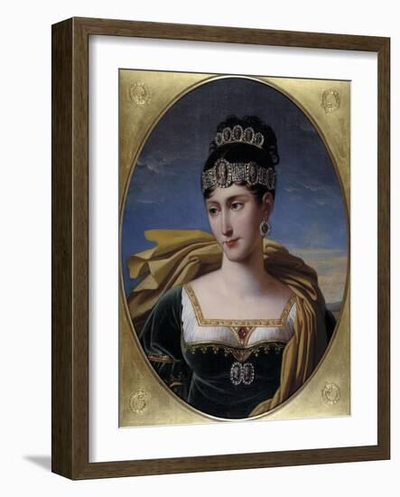 Pauline, Princess Borghese, c.1809-Robert Lefevre-Framed Giclee Print