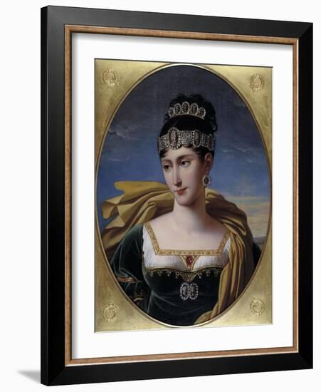 Pauline, Princess Borghese, c.1809-Robert Lefevre-Framed Giclee Print