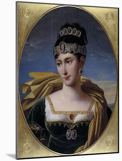 Pauline, Princess Borghese, c.1809-Robert Lefevre-Mounted Giclee Print