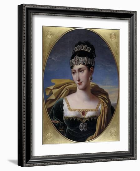 Pauline, Princess Borghese, c.1809-Robert Lefevre-Framed Giclee Print