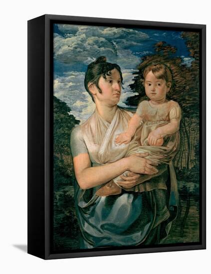 Pauline Runge with Her Two-Year-Old-Son, 1807-Philipp Otto Runge-Framed Premier Image Canvas