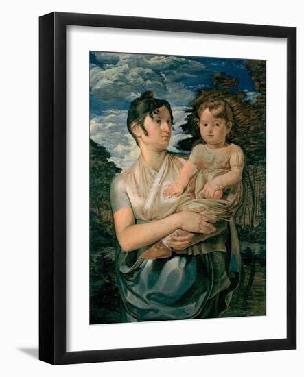 Pauline Runge with Her Two-Year-Old-Son, 1807-Philipp Otto Runge-Framed Giclee Print