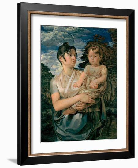 Pauline Runge with Her Two-Year-Old-Son, 1807-Philipp Otto Runge-Framed Giclee Print