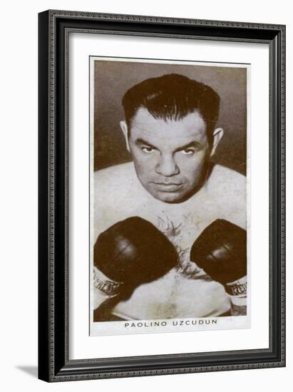 Paulino Uzcudun, Spanish Boxer, 1938-null-Framed Giclee Print