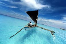 Sailing in a Tropical Lagoon-paulista-Photographic Print