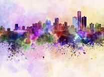 Paris Skyline in Watercolor-paulrommer-Art Print