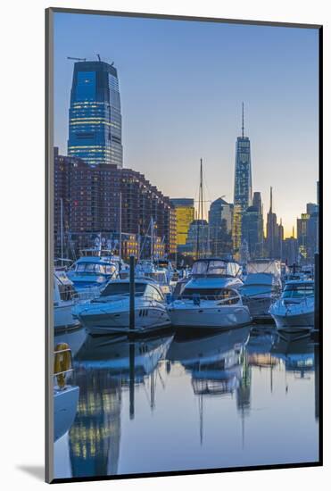 Paulus Hook, Morris Canal Basin, Liberty Landing Marina-Alan Copson-Mounted Photographic Print