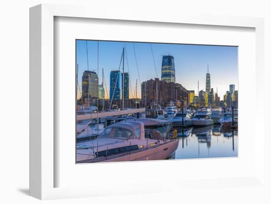 Paulus Hook, Morris Canal Basin, Liberty Landing Marina-Alan Copson-Framed Photographic Print