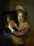 Pan Playing His Pipes-Paulus Moreelse-Framed Giclee Print