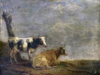 Two Pigs in a Sty, 1649 (Oil on Canvas)-Paulus Potter-Giclee Print