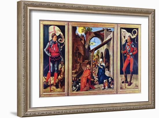 Paumgartner Altar, the General View-Albrecht Dürer-Framed Art Print