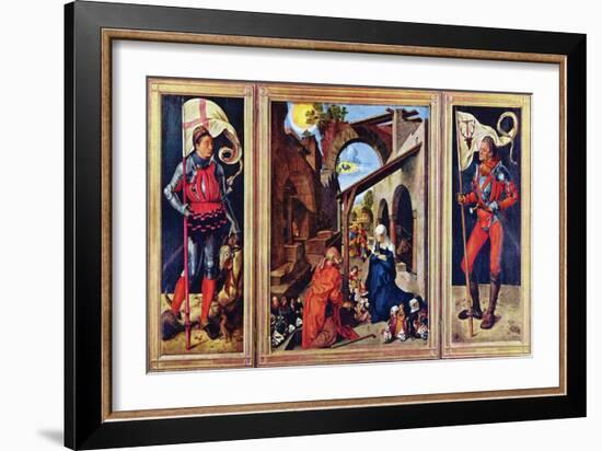 Paumgartner Altar, the General View-Albrecht Dürer-Framed Art Print