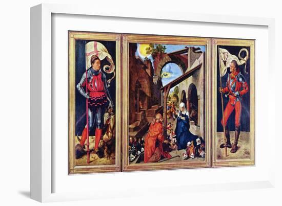 Paumgartner Altar, the General View-Albrecht Dürer-Framed Art Print