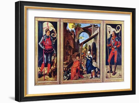 Paumgartner Altar, the General View-Albrecht Dürer-Framed Art Print