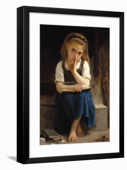 Pause for Thought-William Adolphe Bouguereau-Framed Giclee Print