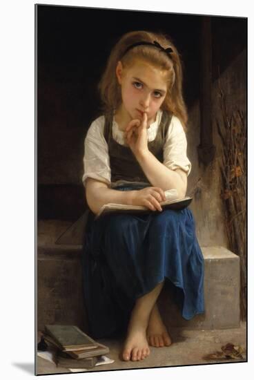 Pause for Thought-William Adolphe Bouguereau-Mounted Giclee Print