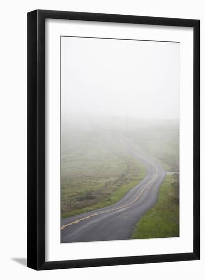 Paved Roads Snaking Through The Point Reyes Seashore Farmland In Northern California-Shea Evans-Framed Photographic Print