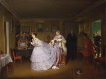 Police Commissary's Reception Room the Night before a Holiday, 1837-Pavel Andreyevich Fedotov-Framed Giclee Print