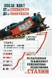 Train is Moving from the Socialist Station-Pavel Sokolov-skalya-Art Print