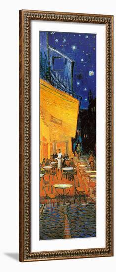 Pavement Cafe at Night Detail-Vincent van Gogh-Framed Art Print